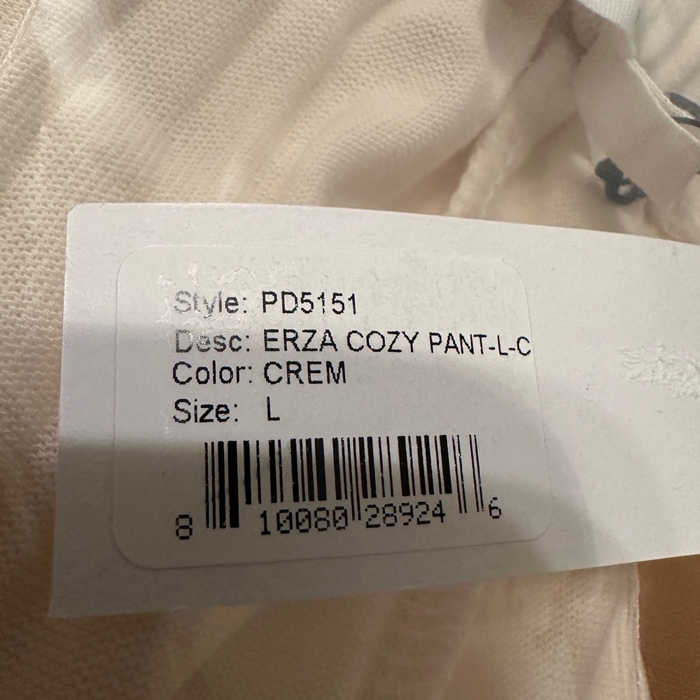 LBLC The Label Cream Ezra Cozy Pants - NWT - Size L - Picture 9 of 13